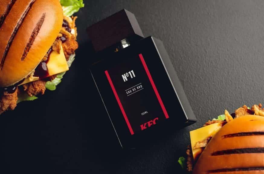 KFC's new perfume, No.11 Eau De BBQ. Credit: KFC UK&I