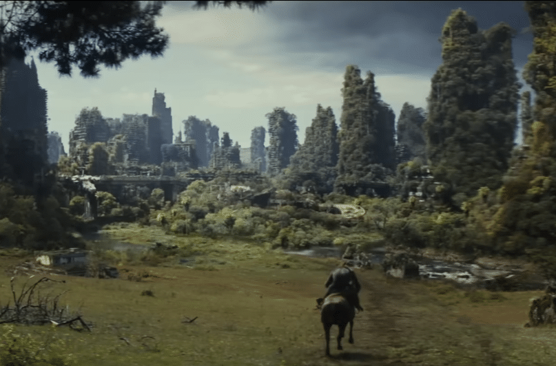 The post-apocalyptic splendor, now ruled by apes.