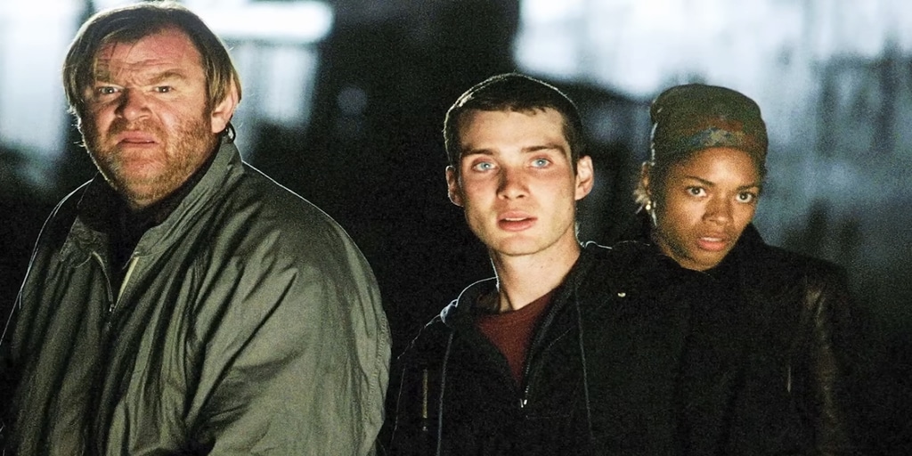 Brendan Gleeson Cillian Murphy and Naomie Harris in '28 Days Later'. Credit: Youtube/The Thrifty Typewriter