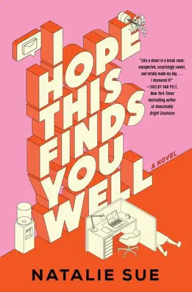 Book cover with colorful graphics of an office space and bold text.