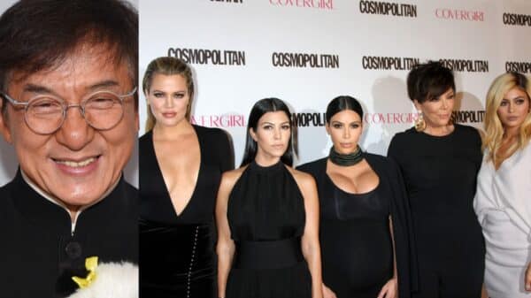 A photo of an Asian man in a black jacket next to a photo of five tanned women with brown hair, one is wearing white and the rest are wearing black posing in front of a white backdrop