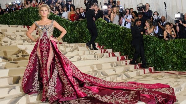Blake Lively at the Met Gala in 2018.