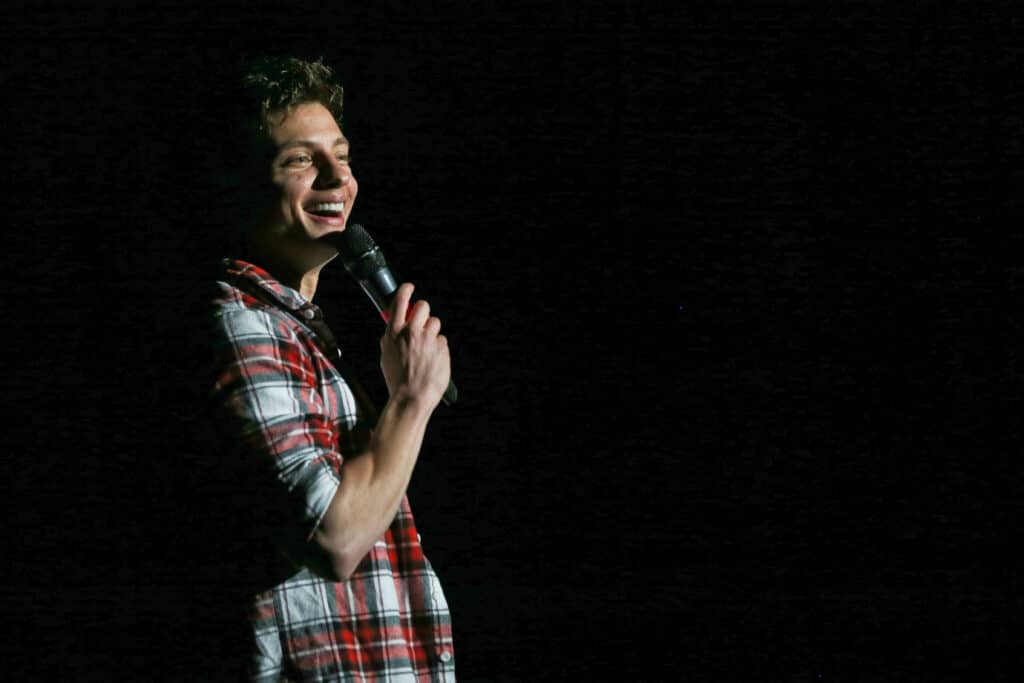 Matt Rife at a comedy show in Huntington.