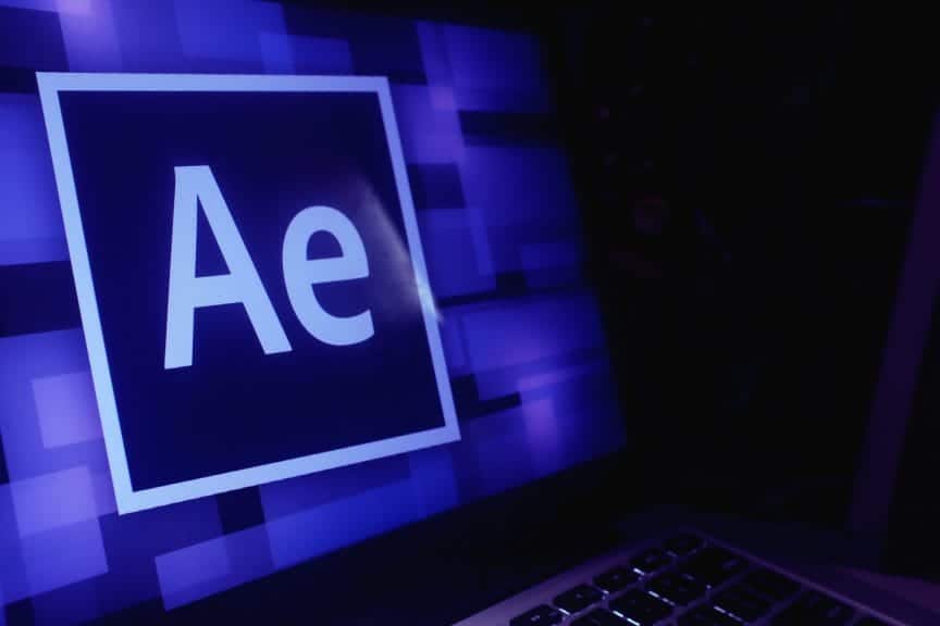 After Effects editing software logo