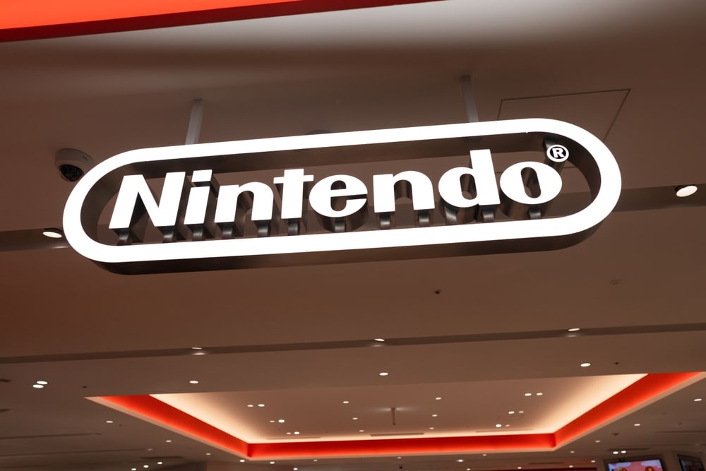 Nintendo sign in store