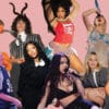 Pop singers wearing summer outfits