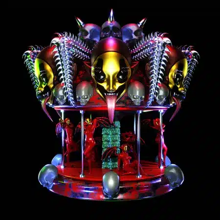 Digital image of a carousel