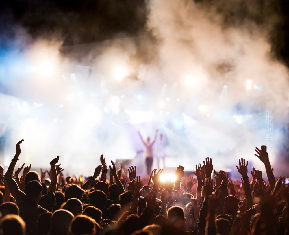 Audience at a music festival