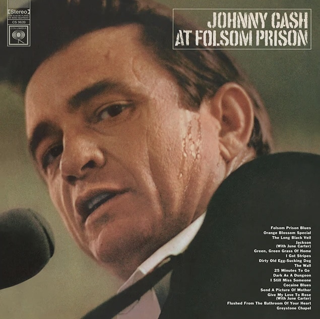 Album art featuring Johnny Cash singing into a microphone.