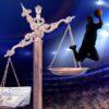 Graphic of a basketball player, supported by stacks of cash, potentially making a sho