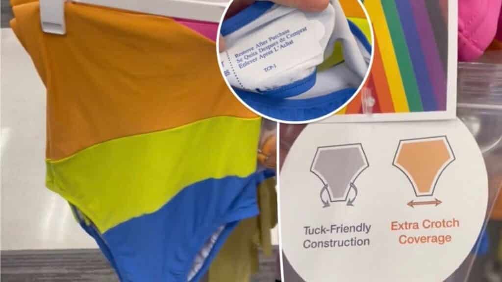 Tuck swim suit pride