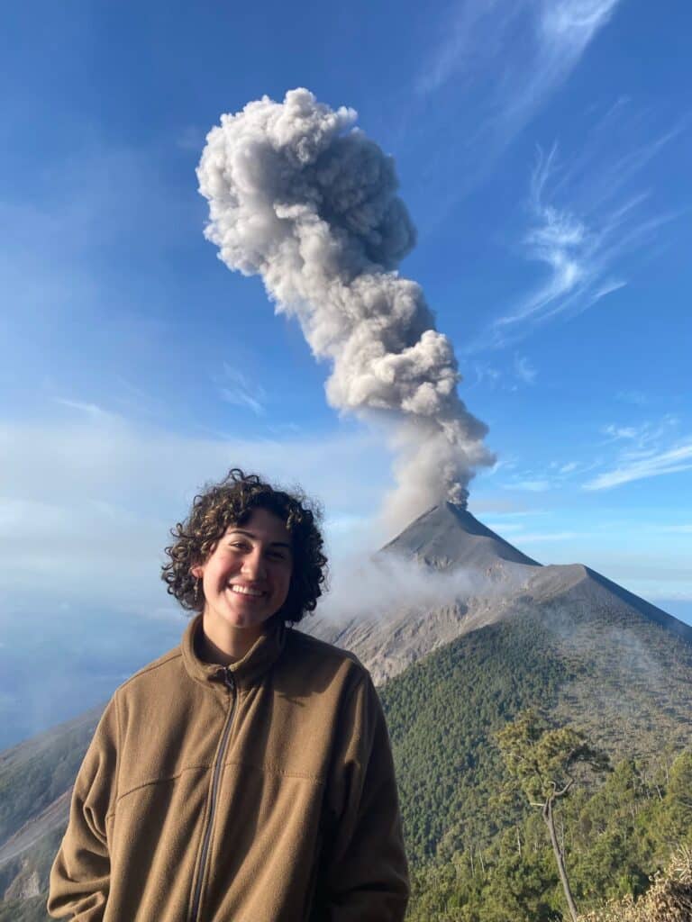 Tessa often seeks opportunity through spontaneous travel, shown in this photo. She arrived here by bus!