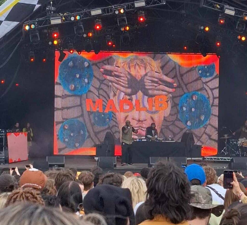 Madlib performing on the Terminal stage at Cross the Tracks