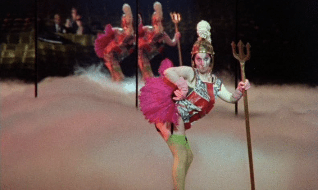 Jack Birkett, Jordan, and Jenny Runacre in Jubilee (1978) / Credit: Peter Middleton.