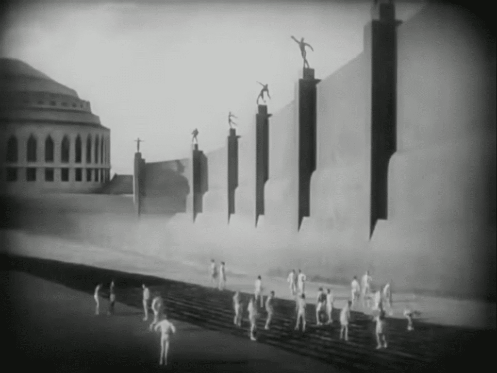 Metropolis scene/ high class utopia setting