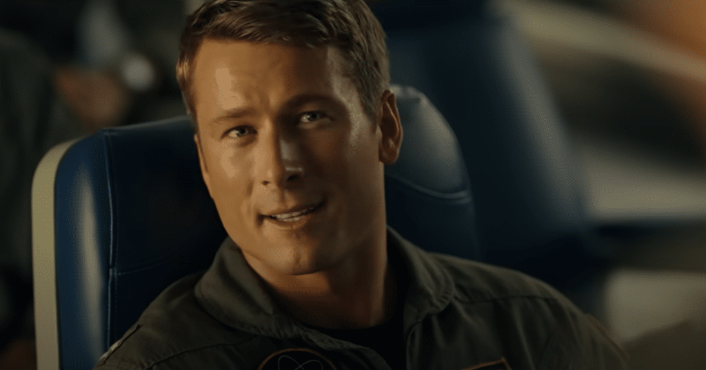 Powell as "Hangman" in Top Gun: Maverick (2022). Credit: YouTube/Paramount Pictures