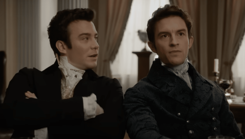 A shot of benedict and anthony bridgerton