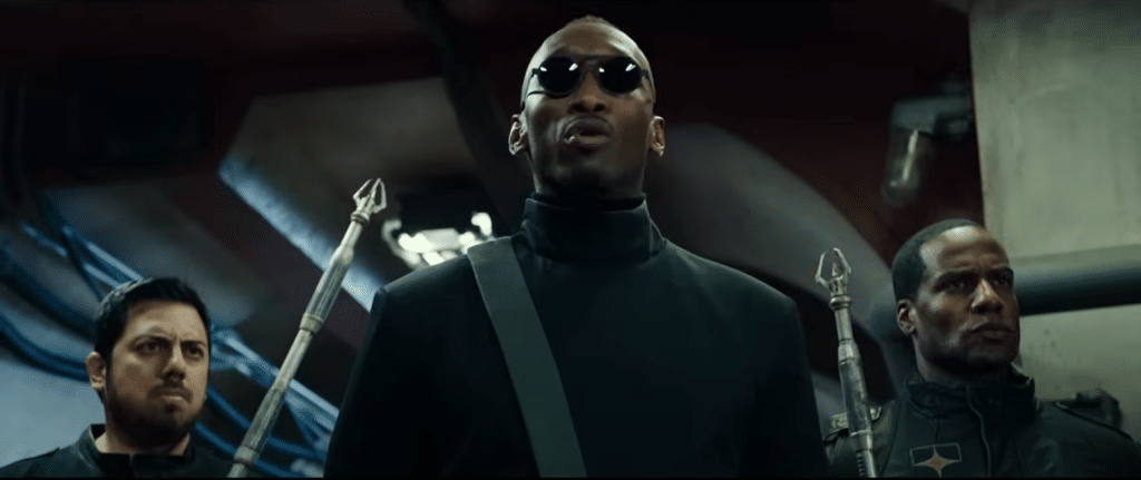 Ali in Alita: Battle Angel. This look is used in several Blade fan edits. Credit: YouTube/20th Century Studios