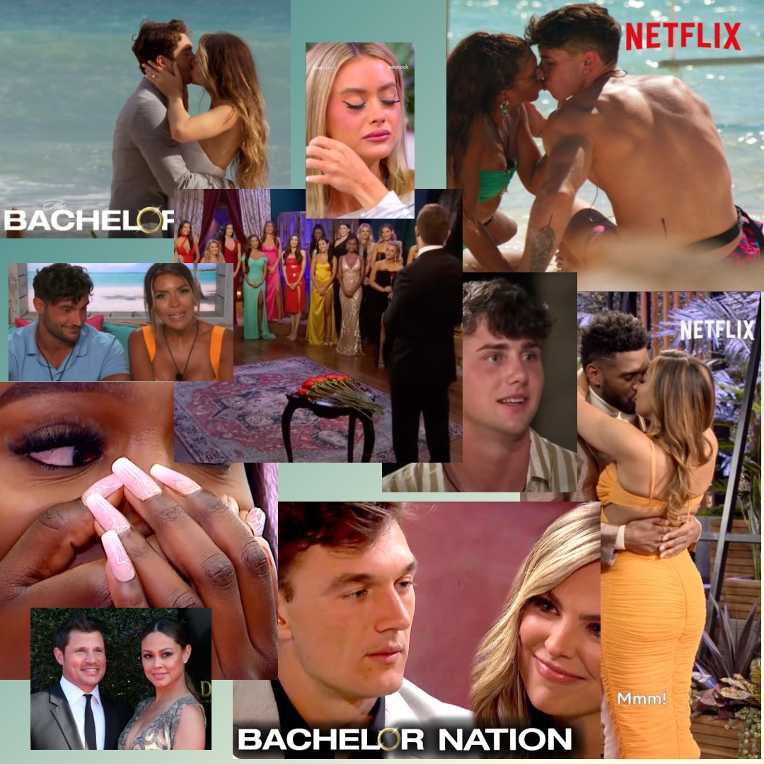 Collage of different reality TV stars and shows