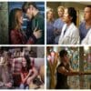 Four images of assembled figures from different shows