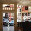 The front of a bookstore from inside.