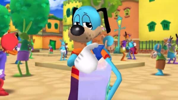 Image of a 'Toon'. a customizable character from Toontown Rewritten, a remake of Disney's Toontown Online.