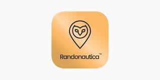 Randonautica app icon. An owl face on a gold background.