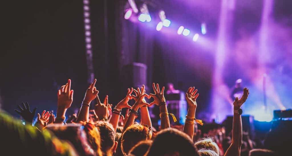 crowd enjoying a concert