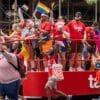 Target float at Pride parade.