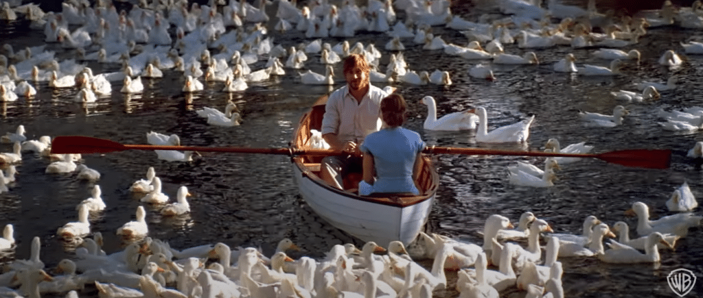 A clip from the iconic film adaptation of Nicholas Sparks' bestselling romance novel, "The Notebook."