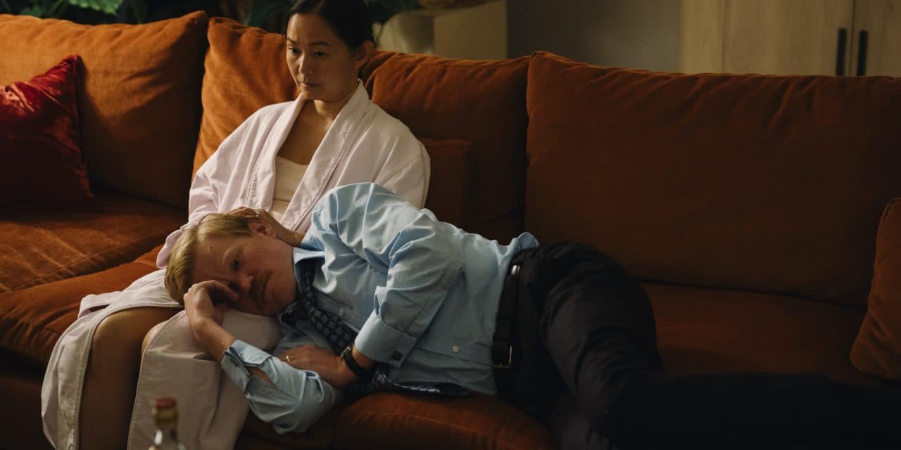 Hong Chau and Jesse Plemons in Kinds of Kindness directed by Yorgos Lanthimos