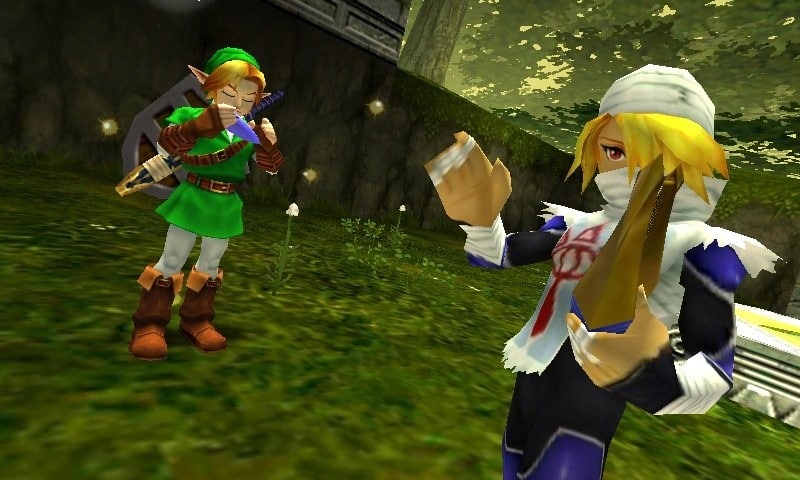 Link and Sheik from The Legend of Zelda: Ocarina of Time
