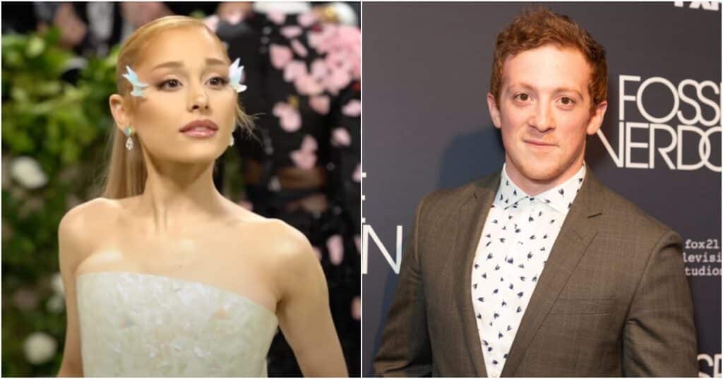 Ariana Grande and her boyfriend Ethan Slater.