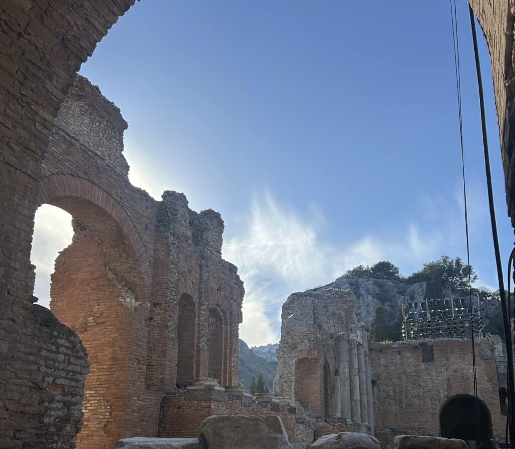 The amphitheater in Taormina, Sicily