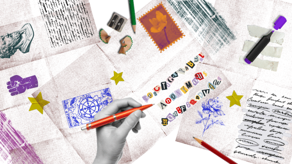 Get Off Your Phone and Make a Zine! (and Zine Prompts) collage