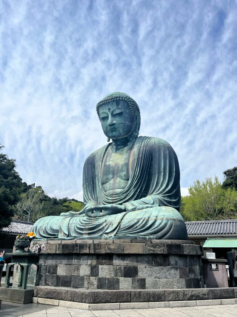 A statue of buddah in Hakone Japan