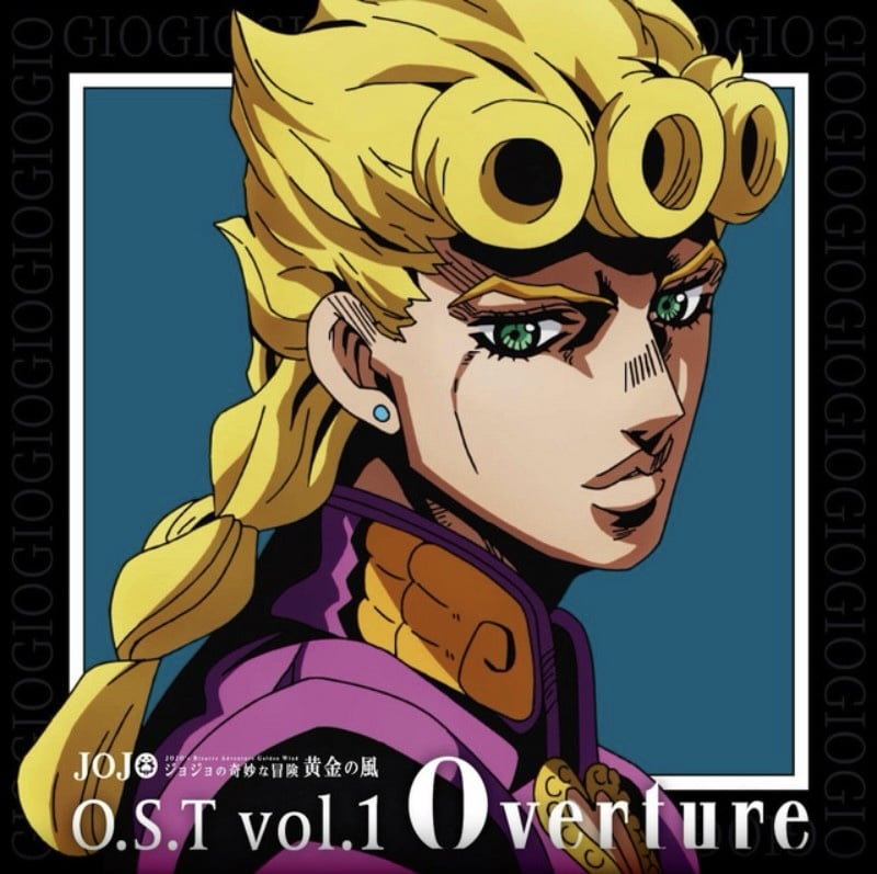 JoJo's Bizarre Adventure character, Giorno Giovanna, facing forward.