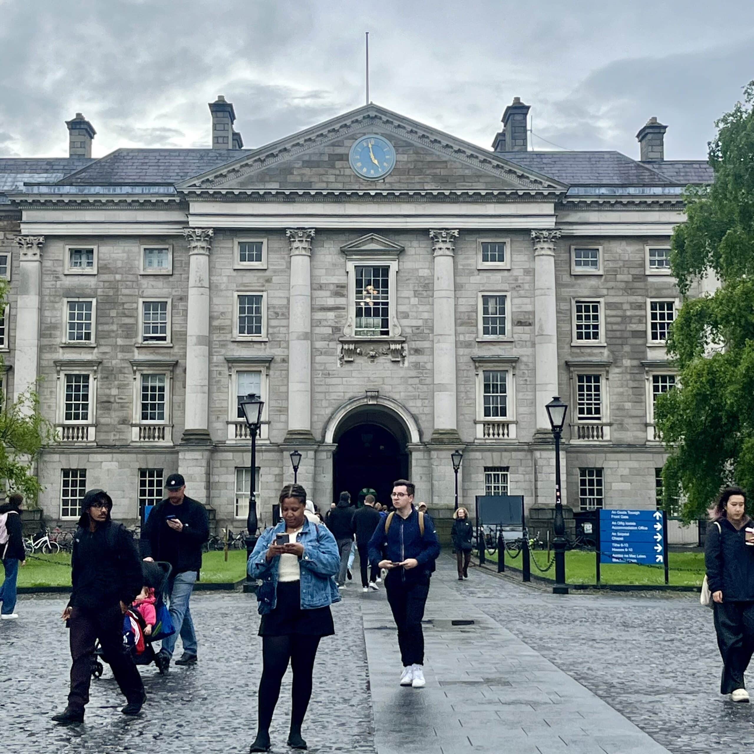 My last photo of Trinity College Dublin, Front Square. Credit: Deia Leykind