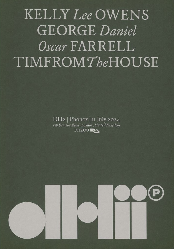 promotional poster for dh2 launch party, featuring George Daniel