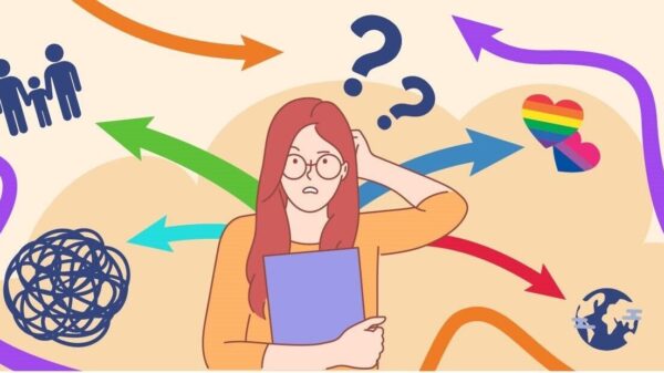 college student thinking about different changes