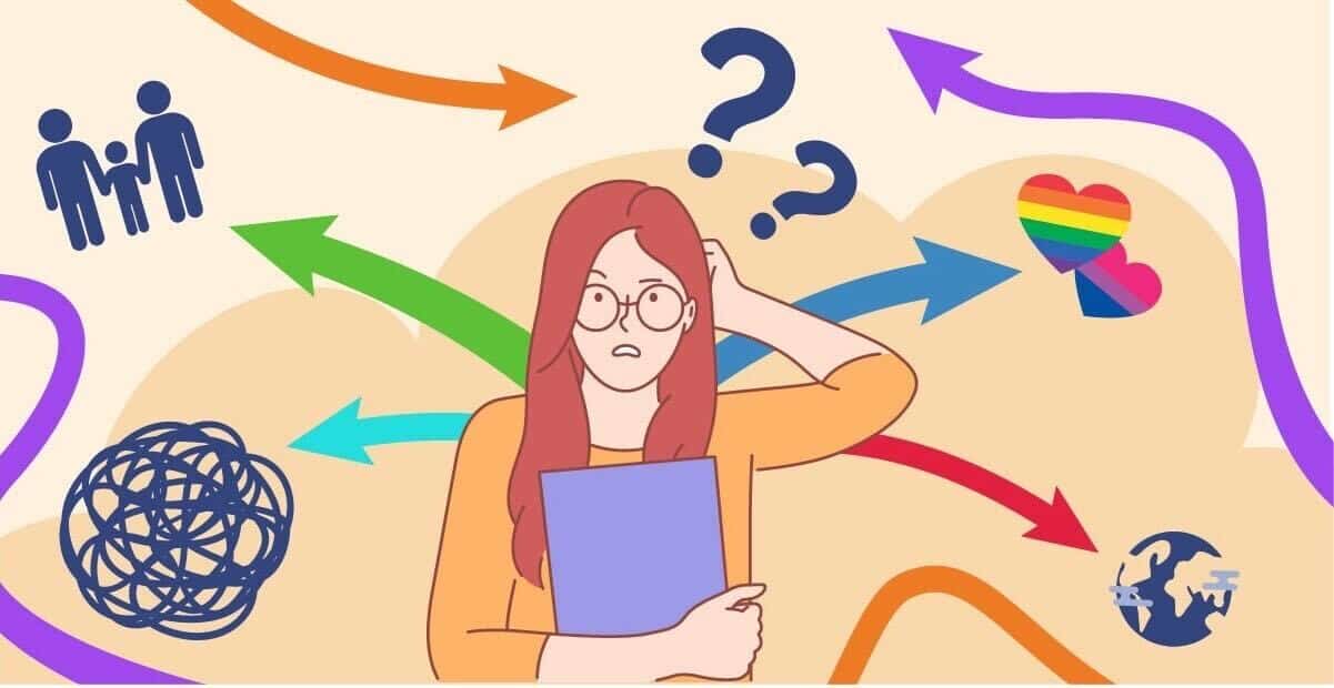 college student thinking about different changes