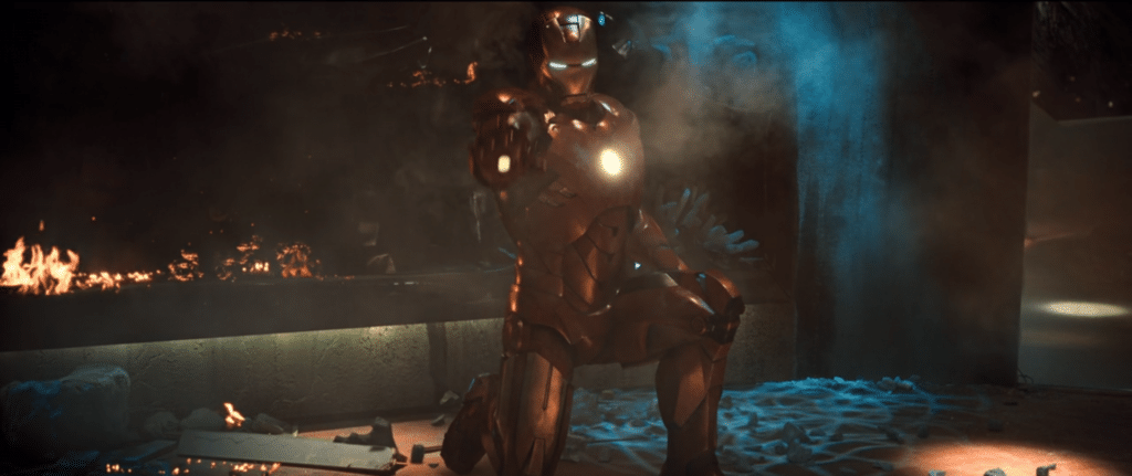 Iron Man ready to shoot