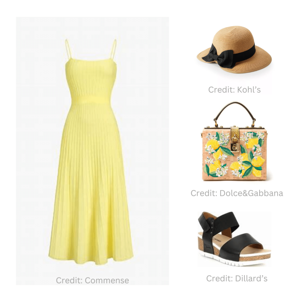 Summer outfit inspired by Limoncello spritz drink