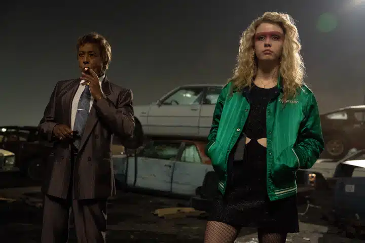 Mia Goth and Giancarlo Esposito in MaXXXine.