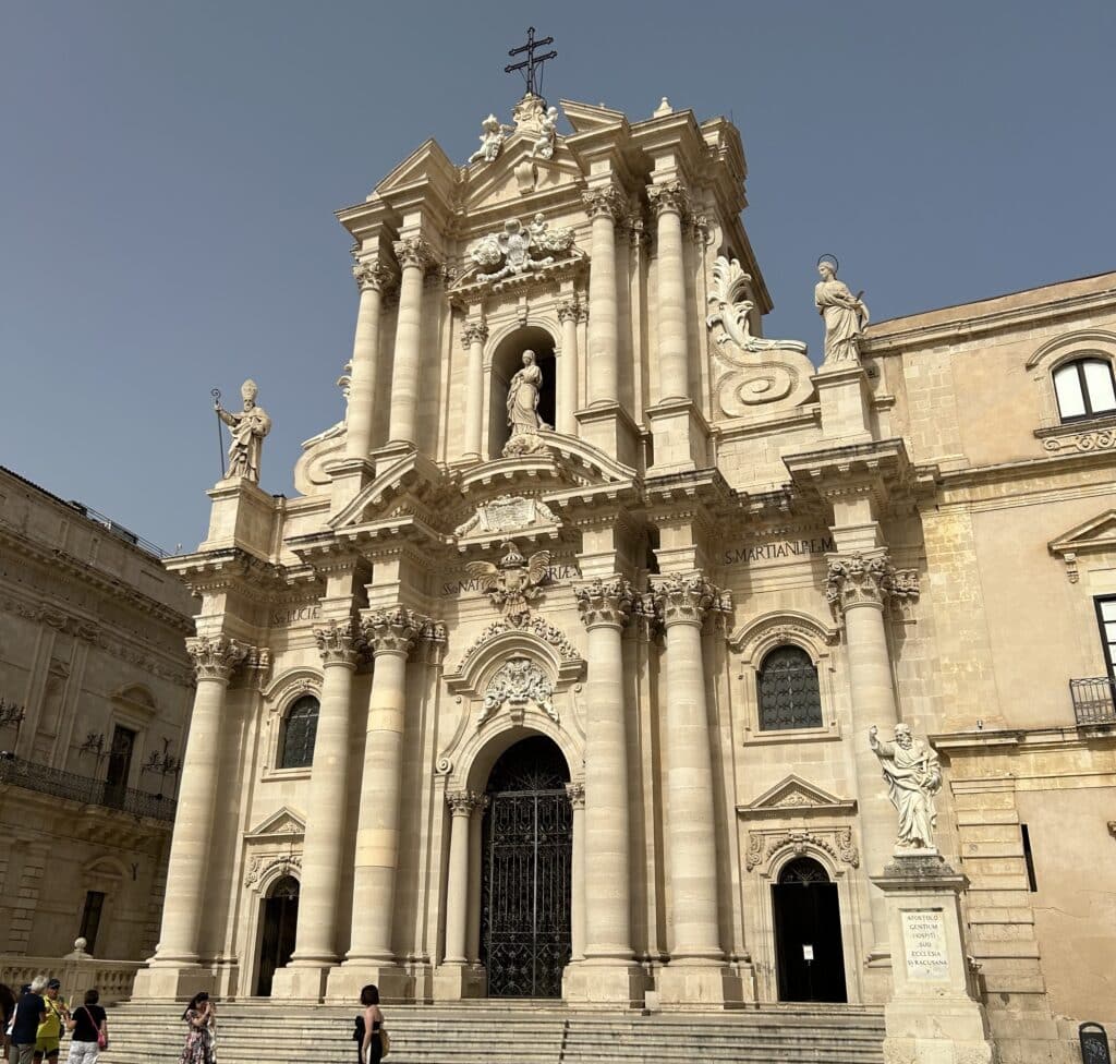 The Piazza Dumo in Syracuse, Sicily