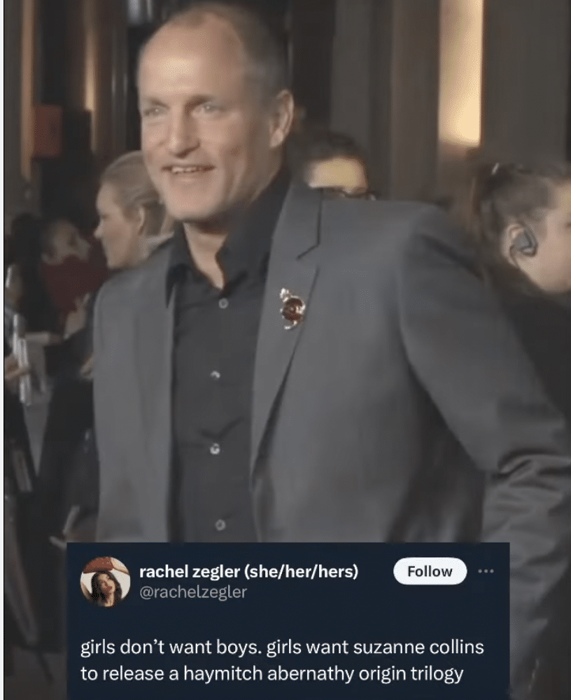 Rachel Zegler tweets about wanting a Haymitch origins story Credit: YouTube/@enews 