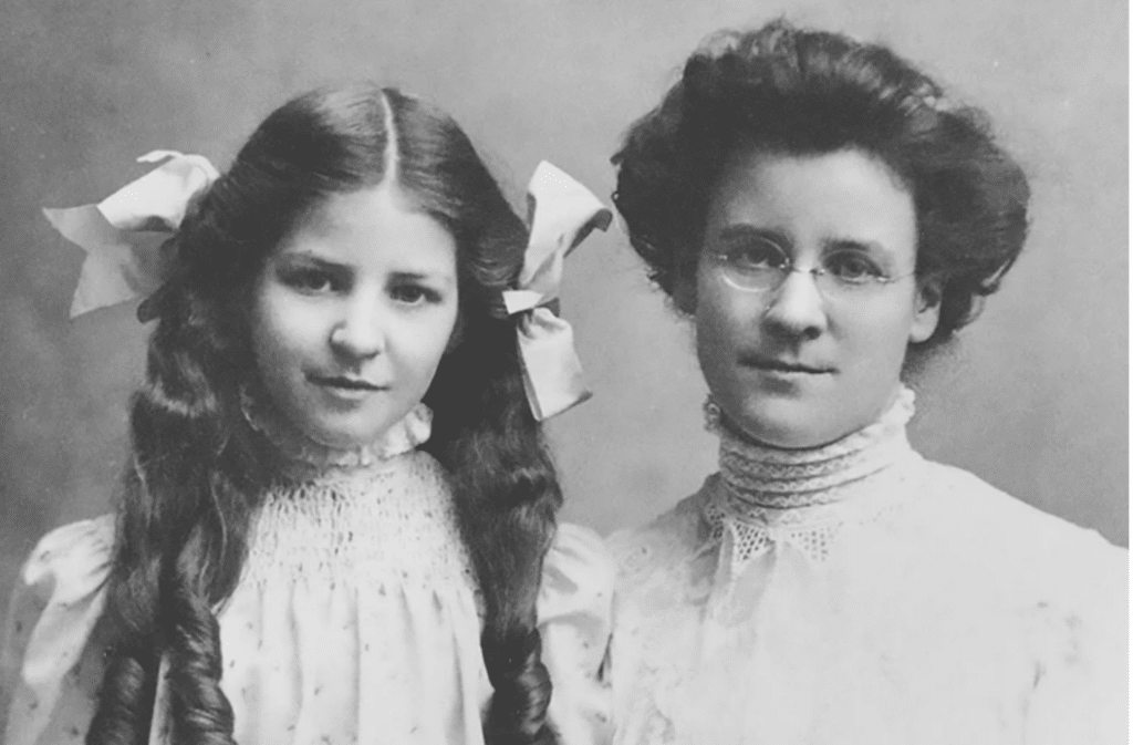 Isabel Myers and her mother, Katherine