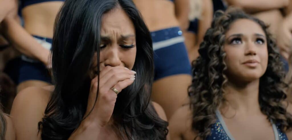 A candidate getting cut at the Dallas Cowboy Cheerleaders Training Camp