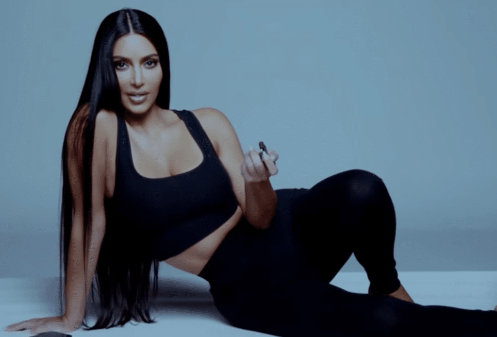 Kim Kardashian SKIMS Loungewear Ad, which shows her celebrity influence
