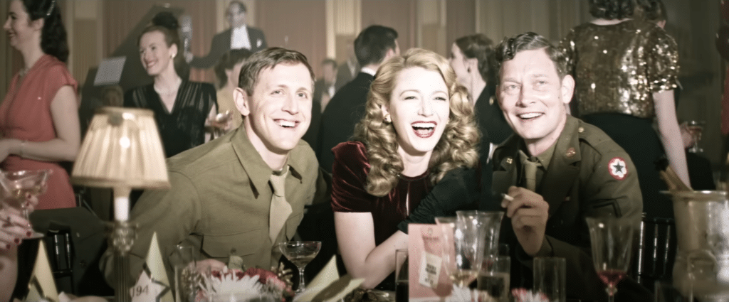 Main character adaline laughing in a scene taking place in her past.